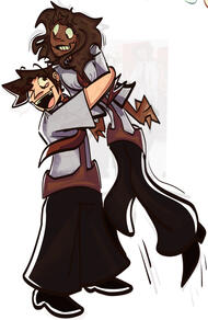 Christopher and lather hug! - Art by carnelian Christopher and lather hug! - Art by carnelian