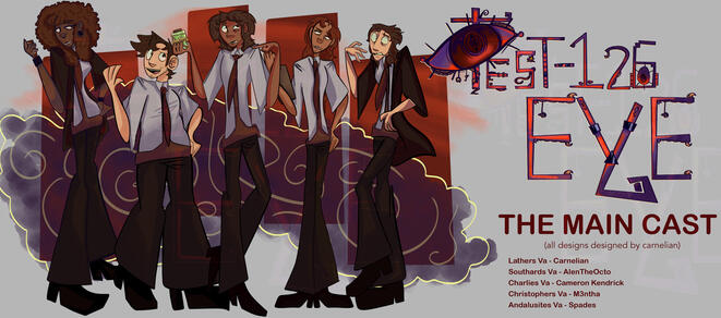 TEST126EYE Main cast - Art by carnelian TEST126EYE Main cast - Art by carnelian