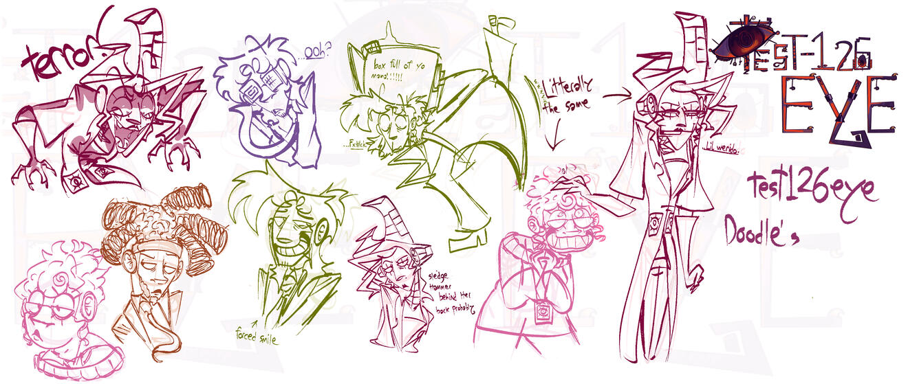 Test126eye/Eyedoc.Inc Doodles! - Art by Carnelian